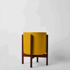 Ceramic Cylinder Planter By Solid Goods With Optional Mahogany Stand 41 Ceramic Cylinder Planter By Solid Goods With Optional Mahogany Stand -Eds Plant Shop ceramic cylinder planter by solid goods with optional mahogany stand 5734357