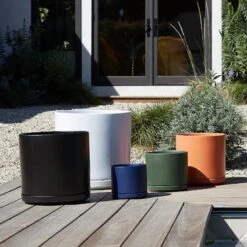 Ceramic Cylinder Planters With Saucer – Modern Indoor & Outdoor Pots In Multiple Sizes 25 Ceramic Cylinder Planters With Saucer – Modern Indoor & Outdoor Pots In Multiple Sizes -Eds Plant Shop ceramic cylinder planters with saucer modern indoor outdoor pots in multiple sizes 7296702