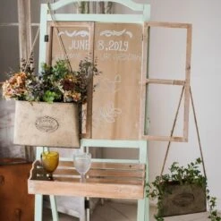 Charming Flat Metal Planter With Cottage Decor Motif -Eds Plant Shop charming flat metal planter with cottage decor motif 180037