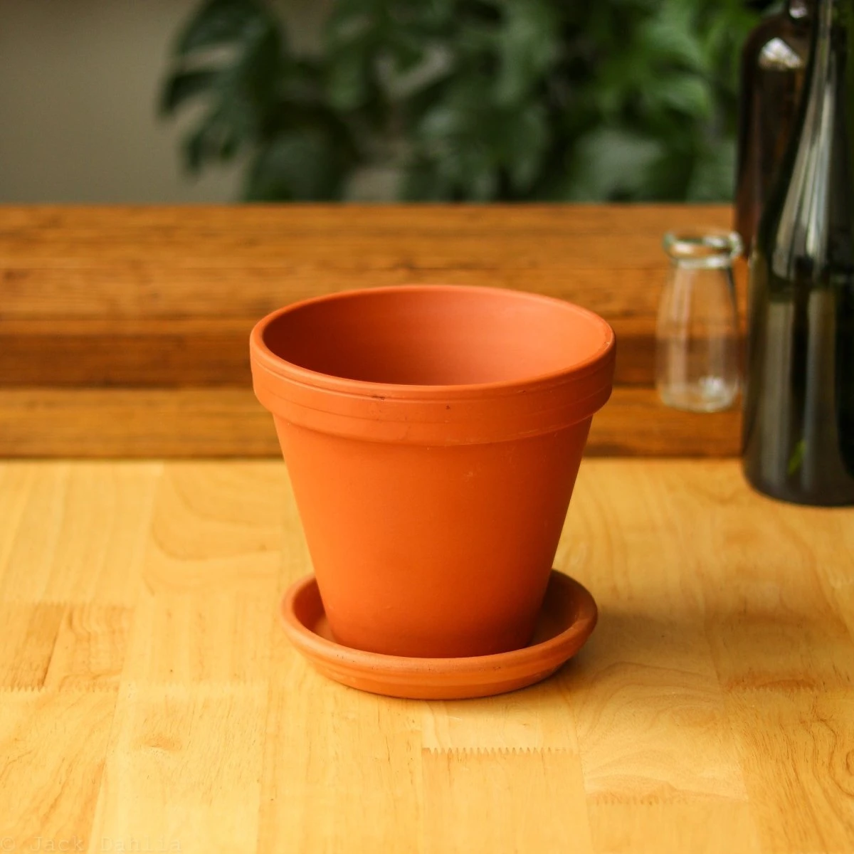 Classic Terracotta Planter Pot With Matching Water Saucer 6 Classic Terracotta Planter Pot With Matching Water Saucer - Image 4