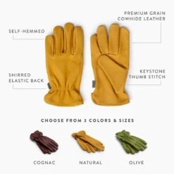 Barebones Classic Work & Gardening Glove: Cognac 13 Barebones Classic Work & Gardening Glove: Cognac -Eds Plant Shop classic work gardening glove cognac 163984