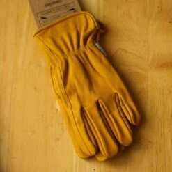 Barebones Classic Work & Gardening Glove: Mustard -Eds Plant Shop classic work gardening glove mustard 197932
