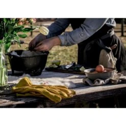 Barebones Classic Work & Gardening Glove: Mustard -Eds Plant Shop classic work gardening glove mustard 905903