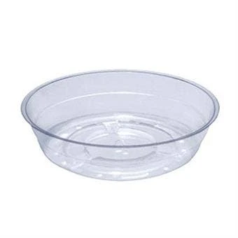 Clear Round Plastic Saucer For Pots & Planters 3 Clear Round Plastic Saucer For Pots & Planters