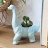 Diplodocus Dinosaur Planter Pot 2 Diplodocus Dinosaur Planter Pot -Eds Plant Shop diplodocus dinosaur planter green 786203
