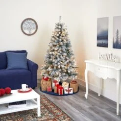 Flocked Rock Springs Spruce Tree | 6' Pre-Lit Artificial Christmas Tree 12 Flocked Rock Springs Spruce Tree | 6' Pre-Lit Artificial Christmas Tree -Eds Plant Shop flocked rock springs spruce tree 6 pre lit artificial christmas tree 619656