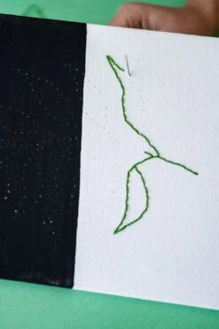 Floral String Art + Canvas Embroidery Kit -Eds Plant Shop floral string art canvas embroidery kit 190637