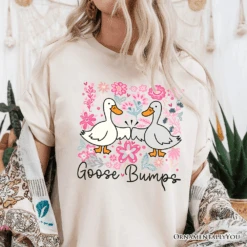 Funny Goose Bumps Floral T-Shirt, White, Natural And Black Sarcastic Goose Tee Gifts 16 Funny Goose Bumps Floral T-Shirt, White, Natural And Black Sarcastic Goose Tee Gifts -Eds Plant Shop funny goose bumps floral t shirt white natural and black sarcastic goose tee gifts 271175