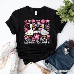 Funny Goose Bumps Floral T-Shirt, White, Natural And Black Sarcastic Goose Tee Gifts 18 Funny Goose Bumps Floral T-Shirt, White, Natural And Black Sarcastic Goose Tee Gifts -Eds Plant Shop funny goose bumps floral t shirt white natural and black sarcastic goose tee gifts 372936