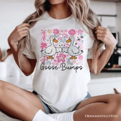 Funny Goose Bumps Floral T-Shirt, White, Natural And Black Sarcastic Goose Tee Gifts 17 Funny Goose Bumps Floral T-Shirt, White, Natural And Black Sarcastic Goose Tee Gifts -Eds Plant Shop funny goose bumps floral t shirt white natural and black sarcastic goose tee gifts 779161