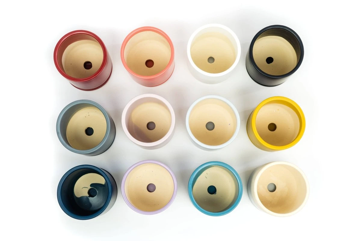 Gemstone Porcelain Planter Pot With Water Saucer 6.25 Inch 22 Gemstone Porcelain Planter Pot With Water Saucer 6.25 Inch - Image 20