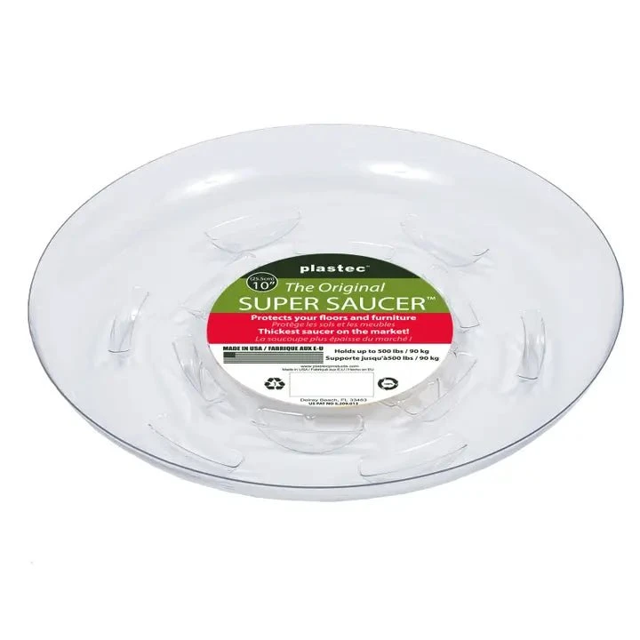 Heavy-Duty Ventilated PET Plant Saucer – 50% Recycled, Recyclable | 6″–24″ 8 Heavy-Duty Ventilated PET Plant Saucer – 50% Recycled, Recyclable | 6″–24″ - Image 6