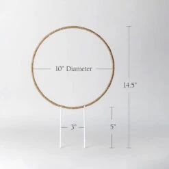 Hemp Circle Trellis Support -Eds Plant Shop hemp circle trellis support 271571