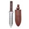 Hori Hori Garden Knife With Walnut Handle & Leather Sheath -Eds Plant Shop hori hori garden knife with walnut handle leather sheath 205859