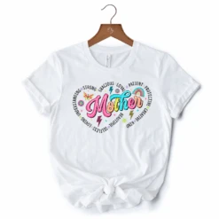 Inspiring Words For Mothers Heart T-Shirt, White Colorful Tee For Strong Women 13 Inspiring Words For Mothers Heart T-Shirt, White Colorful Tee For Strong Women -Eds Plant Shop inspiring words for mothers heart t shirt white colorful tee for strong women 864929