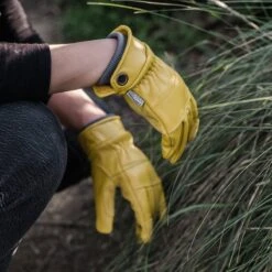 Barebones Kunar Glove: Premium All-Purpose Work Glove: Natural/Yellow -Eds Plant Shop kunar glove premium all purpose work glove naturalyellow 184954