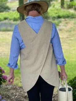 Linen Apron – French Style Crossback Apron For Home, Shop, And Garden 9 Linen Apron – French Style Crossback Apron For Home, Shop, And Garden -Eds Plant Shop linen apron french style crossback apron for home shop and garden 371965