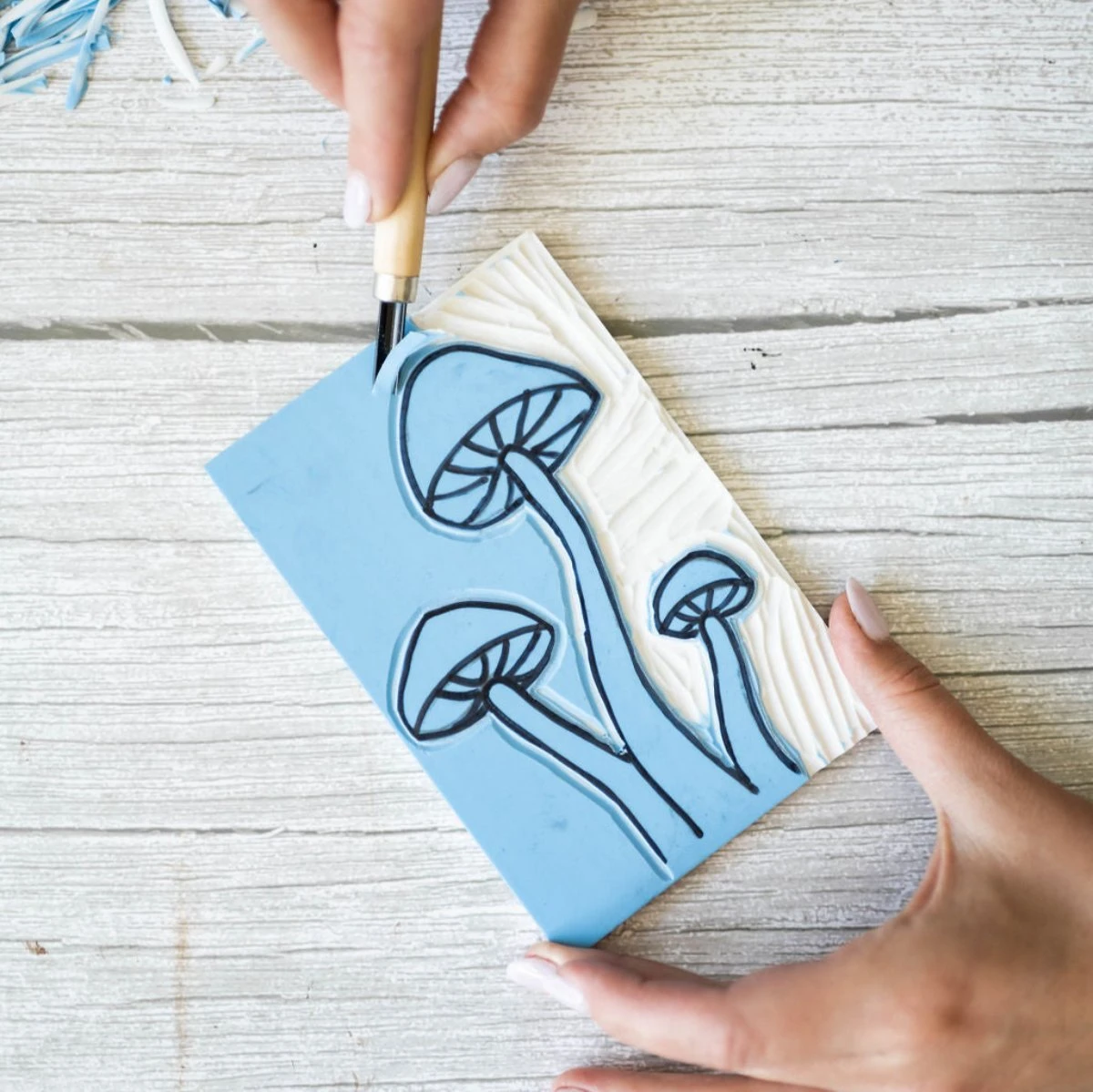 Linocut Printmaking Kit – Complete DIY Carving & Printing Set 6 Linocut Printmaking Kit – Complete DIY Carving & Printing Set - Image 4