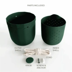 Loop Hanging Planter In Forest – Leak-Proof, 360° Drainage Hanging Pot -Eds Plant Shop loop hanging planter in forest leak proof 3600 drainage hanging pot 4989307