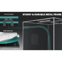 Mars Hydro 2' 4" X 2' 4" X 5' 4" Grow Tent - Compact & Durable -Eds Plant Shop mars hydro 2 4 x 2 4 x 5 4 grow tent compact durable 650268