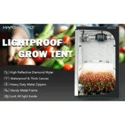 Mars Hydro 2' X 2' X 4' 8" Indoor Grow Tent – 1680D Oxford, Lightproof, Durable 18 Mars Hydro 2' X 2' X 4' 8" Indoor Grow Tent – 1680D Oxford, Lightproof, Durable -Eds Plant Shop mars hydro 2 x 2 x 4 8 indoor grow tent 1680d oxford lightproof durable 724882