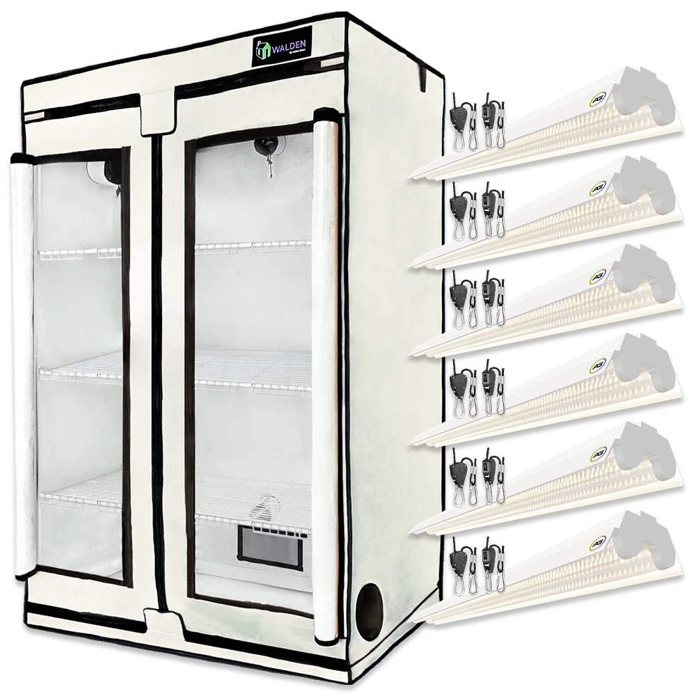 Microgreens & Herbs 3-Tier Walden White LED Grow Tent Kit 4 Microgreens & Herbs 3-Tier Walden White LED Grow Tent Kit - Image 2