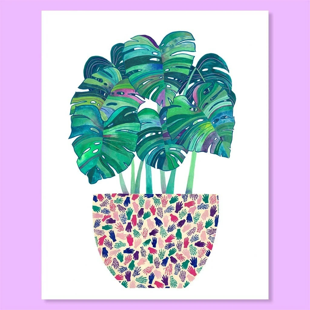 Monstera Pot Print 4 Monstera Pot Print - Image 2