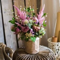 Paper Bag Style Concrete Garden Planter With Drainage – 3 Sizes -Eds Plant Shop paper bag style concrete garden planter with drainage 3 sizes 657031