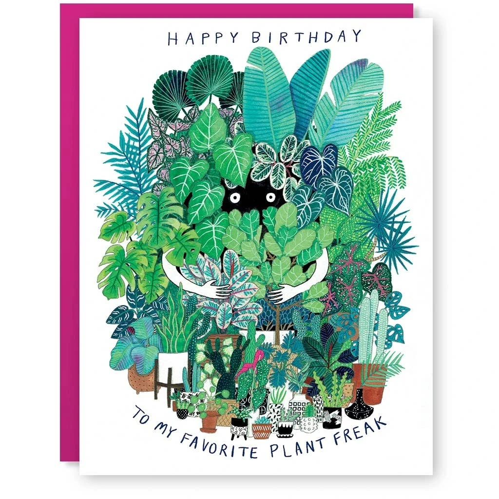 Plant Freak Birthday Card 3 Plant Freak Birthday Card