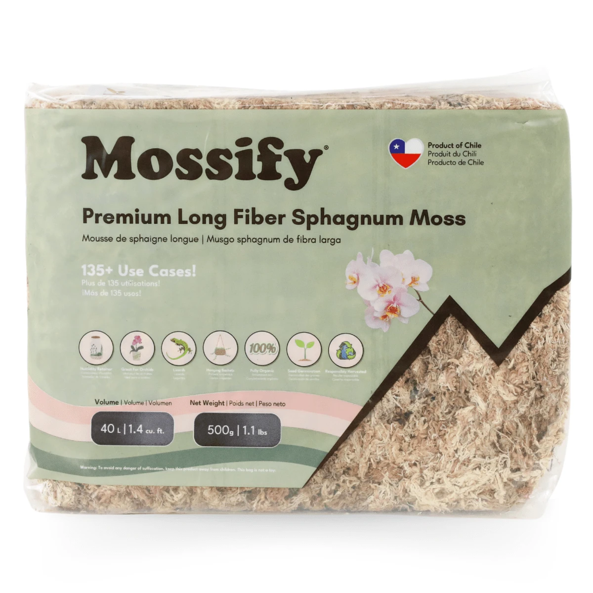 Premium Long Fiber Sphagnum Moss – Orchid & Kokedama Substrate (150g) 8 Premium Long Fiber Sphagnum Moss – Orchid & Kokedama Substrate (150g) - Image 6