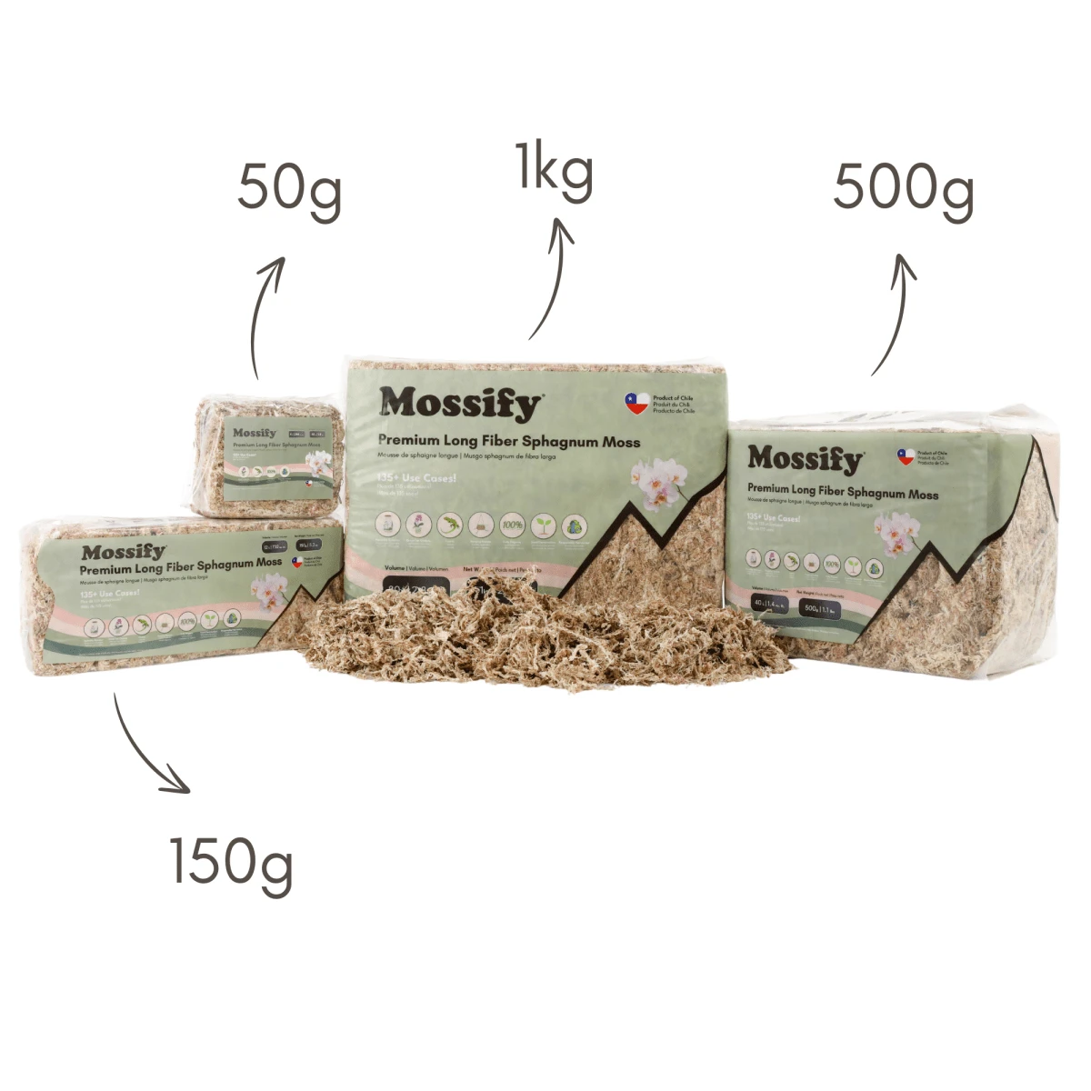 Premium Long Fiber Sphagnum Moss – Orchid & Kokedama Substrate (150g) 10 Premium Long Fiber Sphagnum Moss – Orchid & Kokedama Substrate (150g) - Image 8