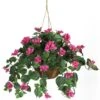 Silk Bougainvillea Hanging Basket – Faux Cascading Vine In Wicker Planter -Eds Plant Shop silk bougainvillea hanging basket faux cascading vine in wicker planter 3344246