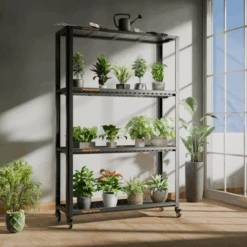 Spider Farmer 3 Tier Metal Plant Stand With Trays 17 Spider Farmer 3 Tier Metal Plant Stand With Trays -Eds Plant Shop spider farmer 3 tier metal plant stand with trays 876439