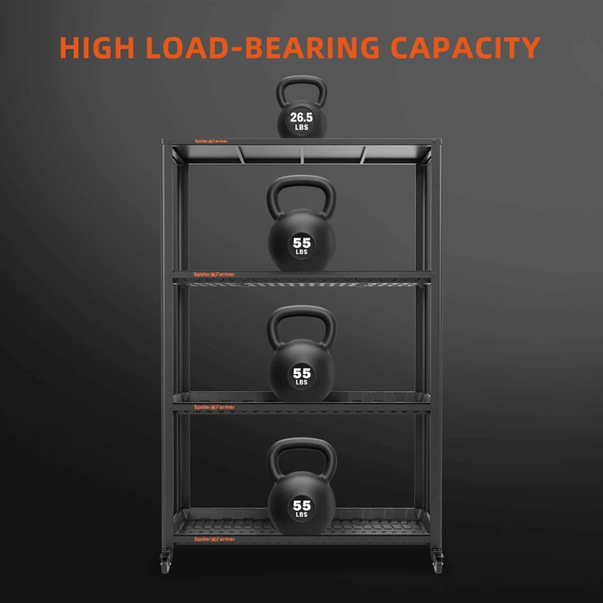Spider Farmer 3 Tier Metal Plant Stand With Trays 5 Spider Farmer 3 Tier Metal Plant Stand With Trays - Image 3