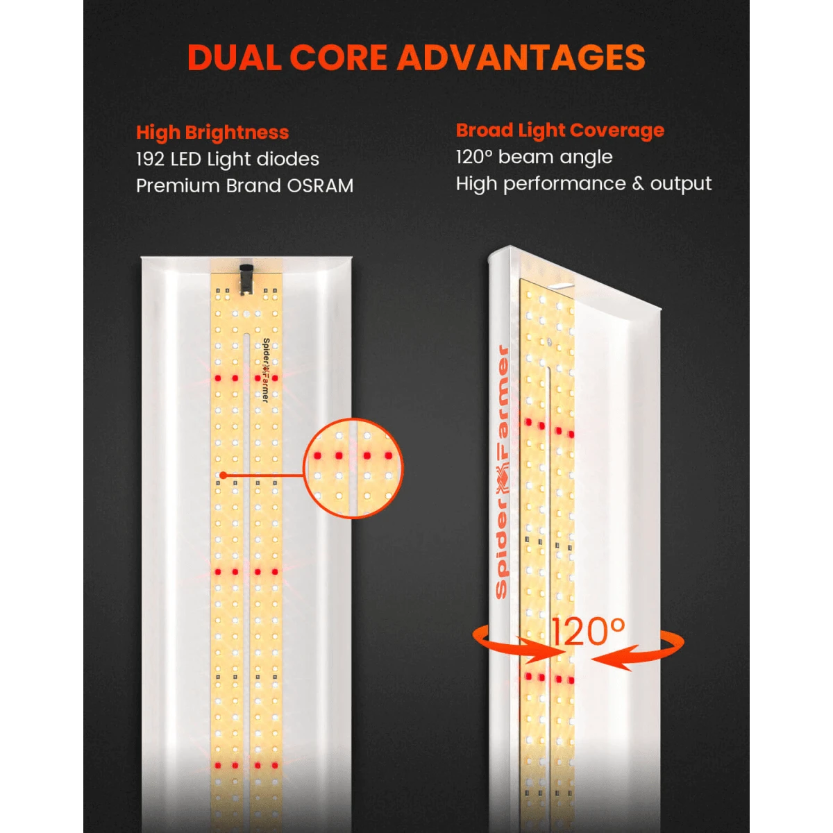 Spider Farmer SF300 33W LED Veg Grow Light 8 Spider Farmer SF300 33W LED Veg Grow Light - Image 6