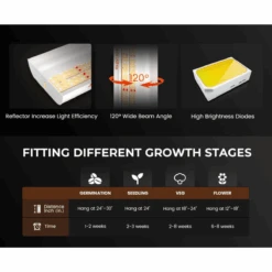 Spider Farmer SF300 33W LED Veg Grow Light 20 Spider Farmer SF300 33W LED Veg Grow Light -Eds Plant Shop spider farmer sf300 33w led veg grow light 930071