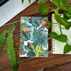 Spiral Lined Notebook - Tropical Plants