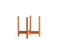 Square-Leg Mahogany Plant Stand — Adjustable Height, Indoor/Outdoor -Eds Plant Shop square leg mahogany plant stand adjustable height indooroutdoor 8159406