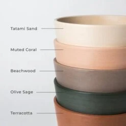 Tapered Upcycled Planter Pot & Saucer 7 Inch -Eds Plant Shop tapered upcycled planter pot saucer 7 inch 369014