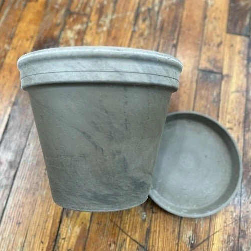 Terra Cotta Pot With Saucer-Basalt Delivery/ In Store Only 3 Terra Cotta Pot With Saucer-Basalt Delivery/ In Store Only