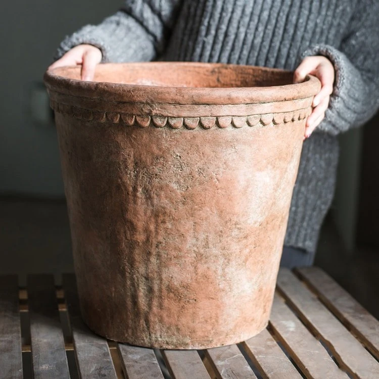 Terracotta & Concrete Planter Pot 13 Terracotta & Concrete Planter Pot - Image 11