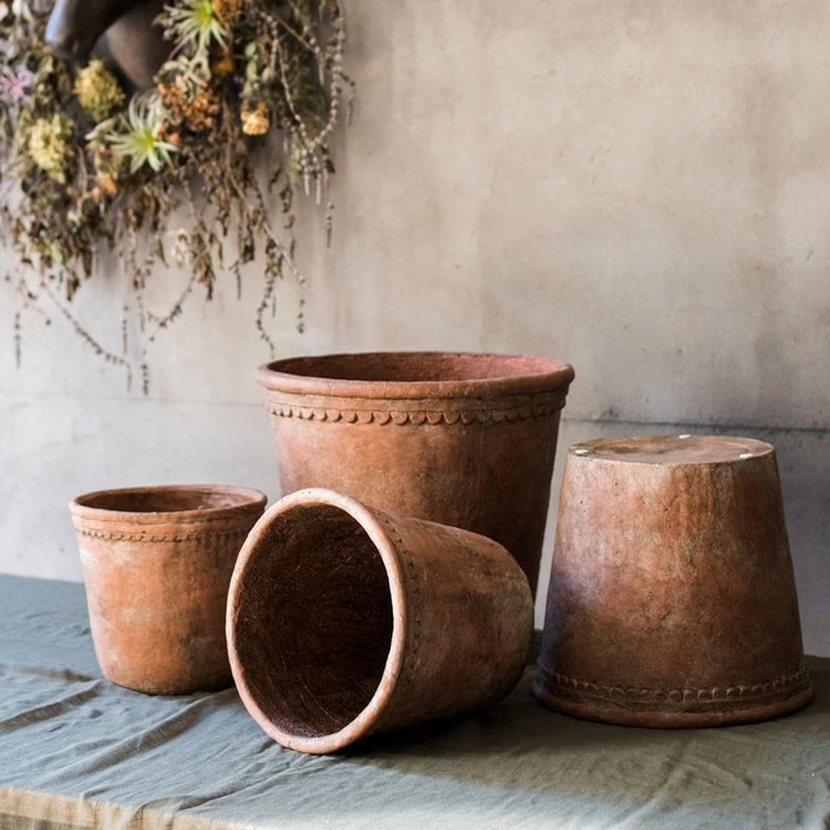 Terracotta & Concrete Planter Pot 11 Terracotta & Concrete Planter Pot - Image 9