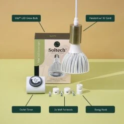Vita LED Grow Light Pendant Kit - Effortless Indoor Plant Care -Eds Plant Shop vita led grow light pendant kit effortless indoor plant care 506766