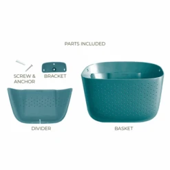 WallyGrow Eco Wall Planter – Teal Vertical Garden Planter For Indoor Walls -Eds Plant Shop wallygrow eco wall planter teal vertical garden planter for indoor walls 692384