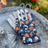 Women’s Floral “Olivia” Garden & Project Gloves – Reinforced Cotton Twill & Spandex -Eds Plant Shop womens floral gardening and project gloves the olivia 620677