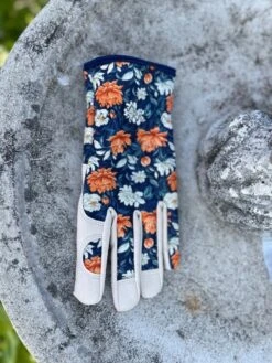 Women’s Floral “Olivia” Garden & Project Gloves – Reinforced Cotton Twill & Spandex -Eds Plant Shop womens floral gardening and project gloves the olivia 676106