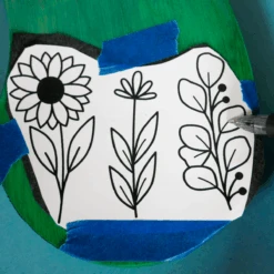 Wood Engraving Kit With Macrame Plant Stand -Eds Plant Shop wood engraving kit with macrame plant stand 866908