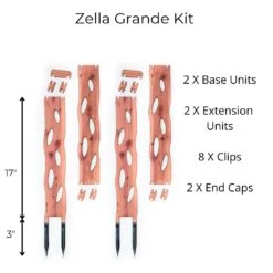 Wooden Extendable Plant Support & Trellis - Zella 19 Wooden Extendable Plant Support & Trellis - Zella -Eds Plant Shop wooden extendable plant support trellis zella 903392